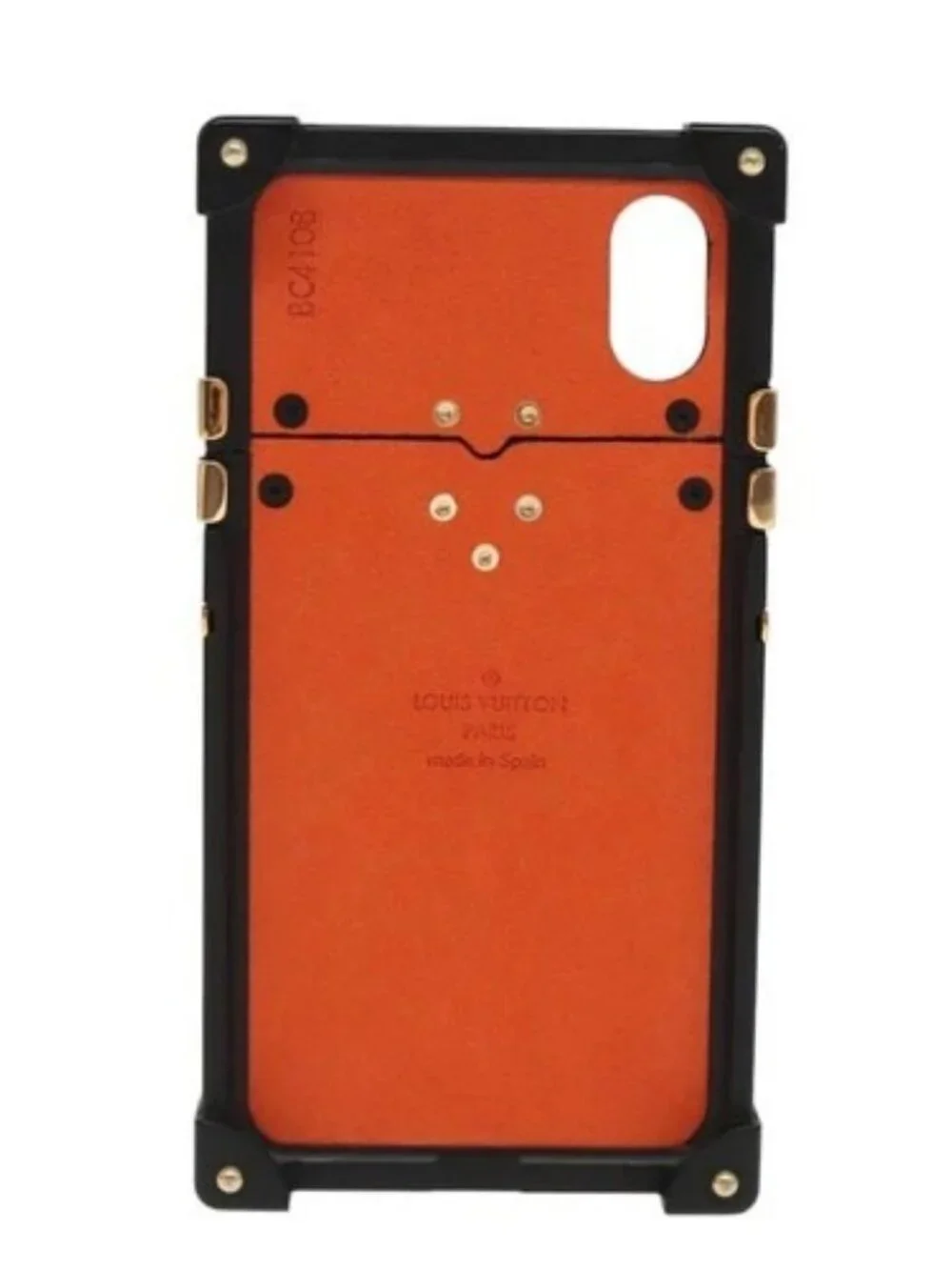 LOUIS VUITTON Transformed Monogram Cat iphone X Eye Trunk M63891 LV Auth 87378